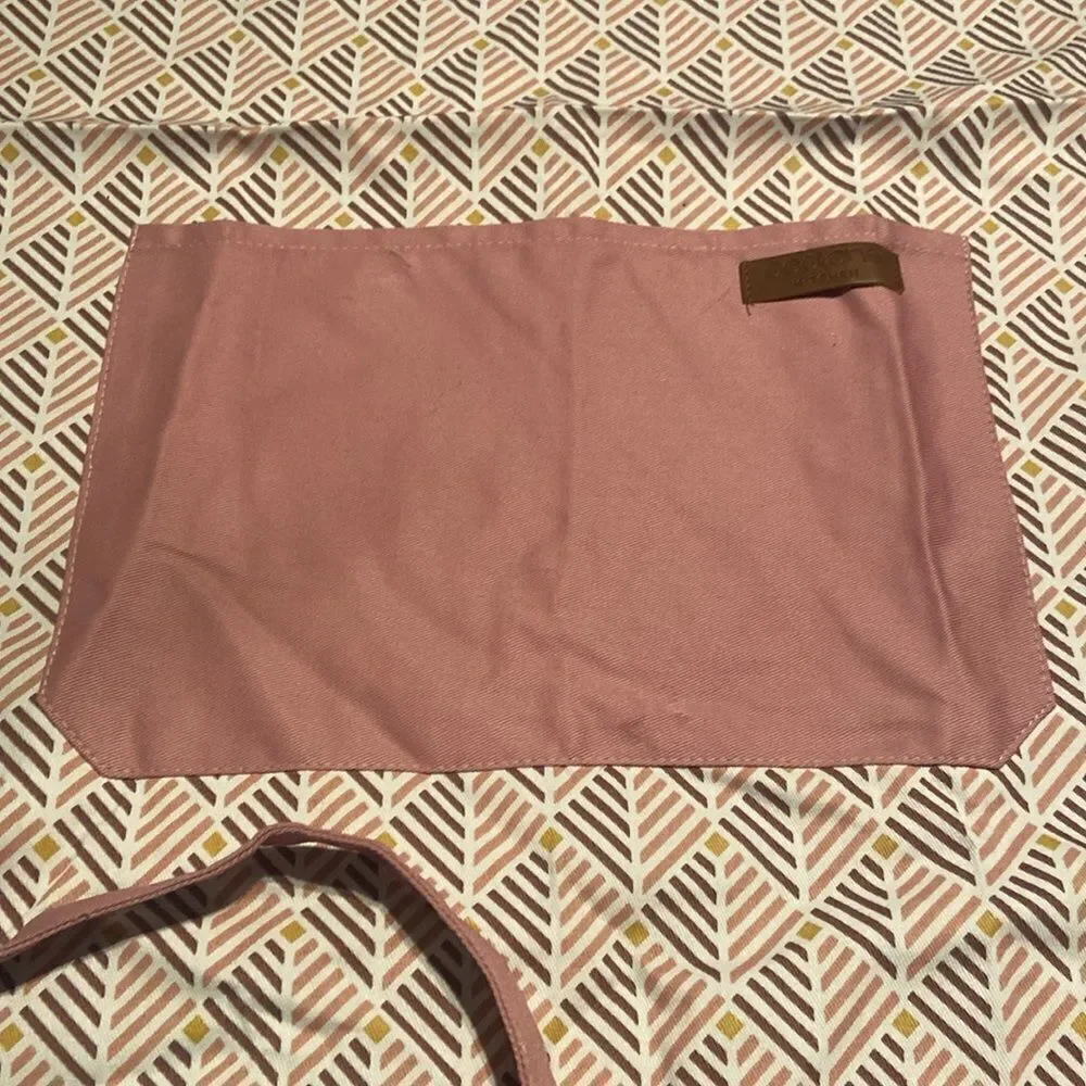 Geometric Pink and cream Apron